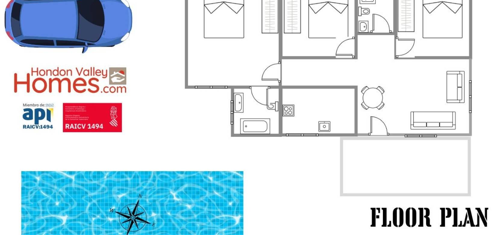 Resale - Villa - Hondón de las Nieves