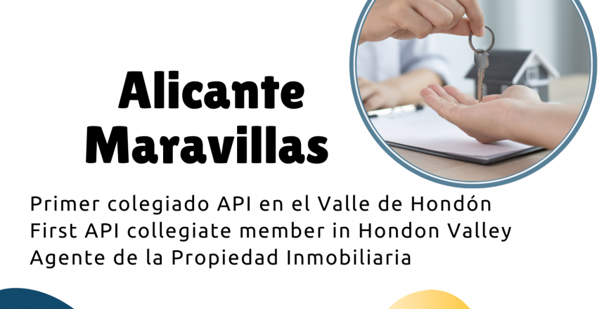 Alicante Maravillas primer colegiado API en el Valle de Hondón 