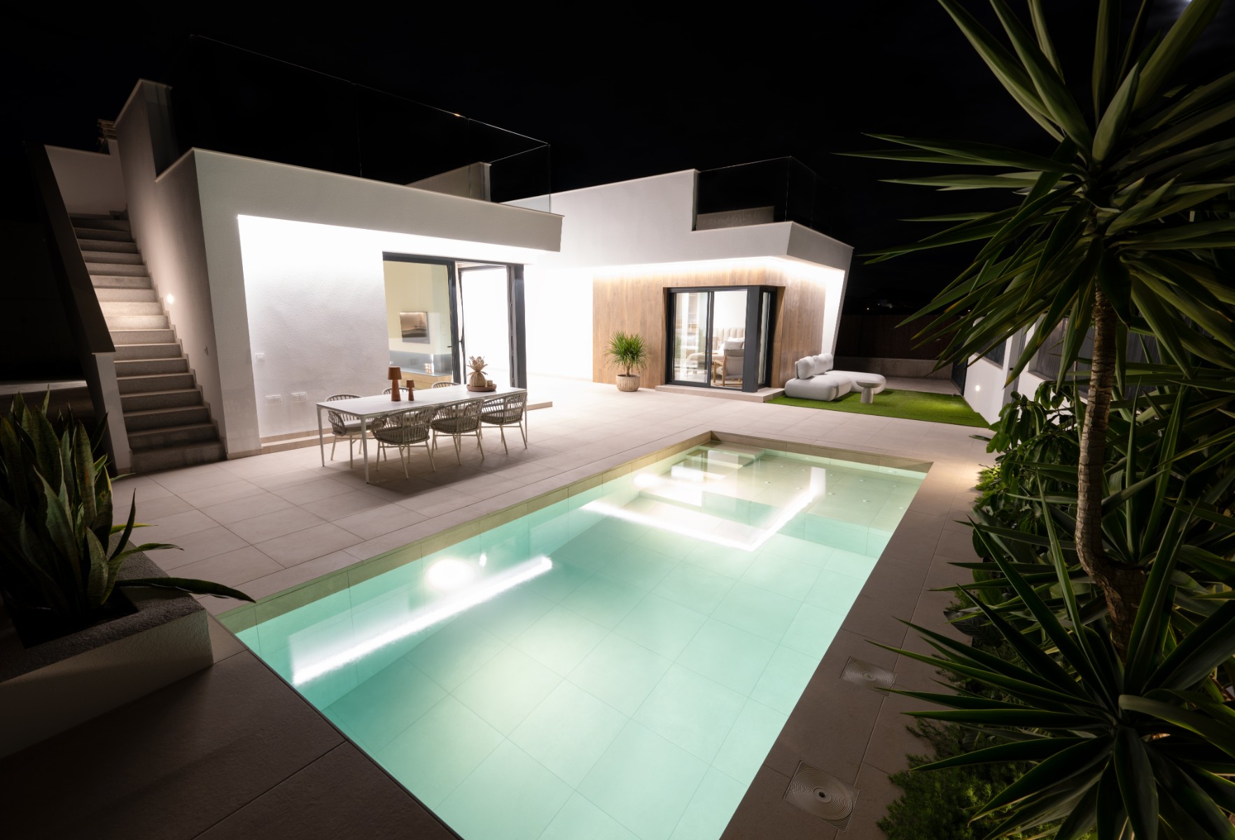 New Build Villa with 3 Bedrooms in Altaona Golf Murcia with Pool